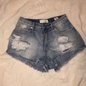 GARAGE Size 0 Denim Festival Shorts